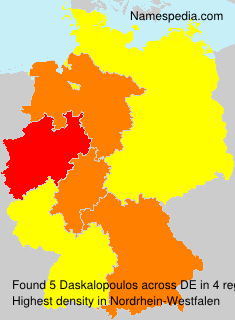 Surname Daskalopoulos in Germany Surname Daskalopoulos in Germany