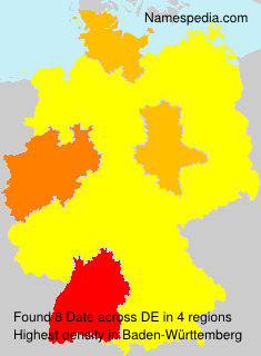 Surname Date in Germany
