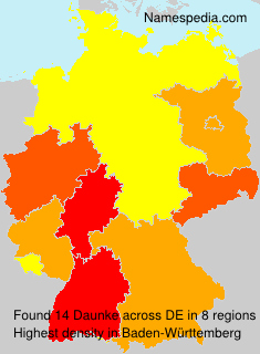 Surname Daunke in Germany Surname Daunke in Germany