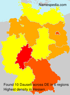 Surname Dauselt in Germany Surname Dauselt in Germany