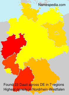 Surname Dauti in Germany Surname Dauti in Germany