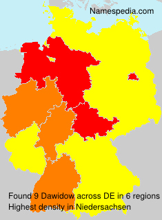 Surname Dawidow in Germany Surname Dawidow in Germany