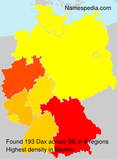 Surname Dax in Germany Surname Dax in Germany