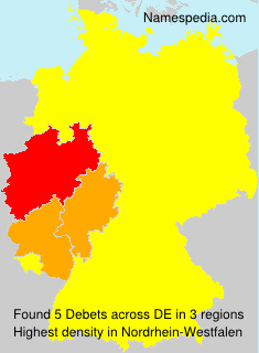 Surname Debets in Germany Surname Debets in Germany