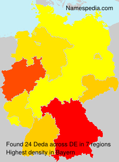 Surname Deda in Germany Surname Deda in Germany