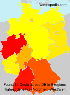 Surname Dedic in Germany Surname Dedic in Germany