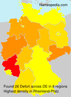 Surname Defort in Germany Surname Defort in Germany
