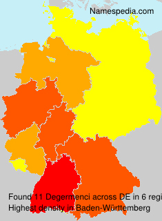 Surname Degermenci in Germany Surname Degermenci in Germany