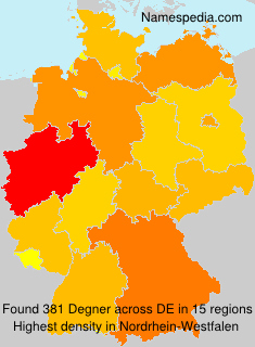 Surname Degner in Germany Surname Degner in Germany
