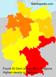 Surname Deim in Germany Surname Deim in Germany
