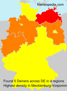 Surname Deiners in Germany Surname Deiners in Germany