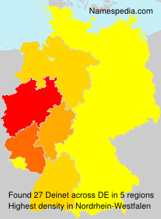 Surname Deinet in Germany Surname Deinet in Germany