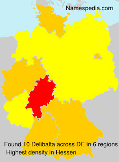 Surname Delibalta in Germany Surname Delibalta in Germany