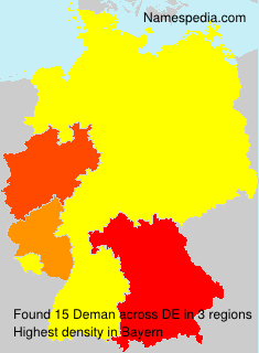 Surname Deman in Germany Surname Deman in Germany