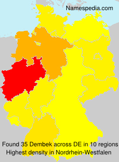 Surname Dembek in Germany Surname Dembek in Germany