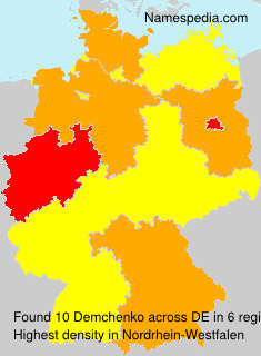 Surname Demchenko in Germany Surname Demchenko in Germany