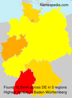 Surname Demi in Germany Surname Demi in Germany
