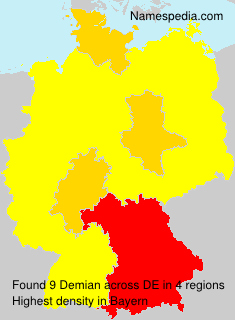 Surname Demian in Germany Surname Demian in Germany