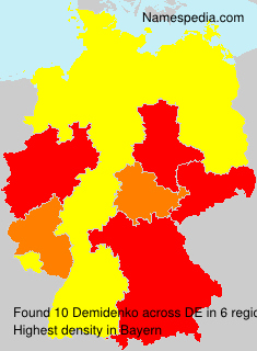 Surname Demidenko in Germany Surname Demidenko in Germany