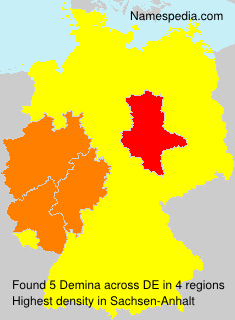 Surname Demina in Germany Surname Demina in Germany