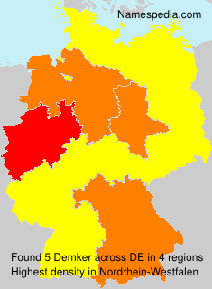 Surname Demker in Germany Surname Demker in Germany
