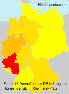 Surname Denhof in Germany Surname Denhof in Germany