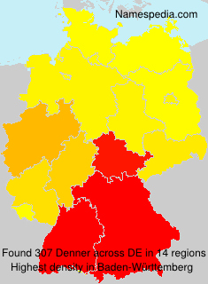 Surname Denner in Germany Surname Denner in Germany