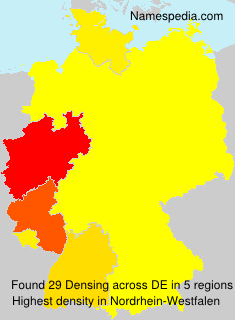 Surname Densing in Germany Surname Densing in Germany