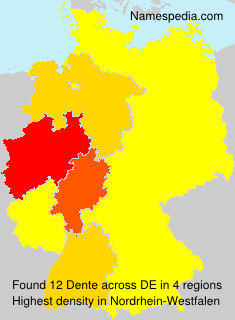 Surname Dente in Germany Surname Dente in Germany