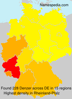 Surname Denzer in Germany Surname Denzer in Germany
