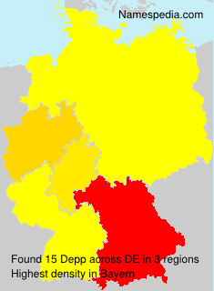 Surname Depp in Germany Surname Depp in Germany