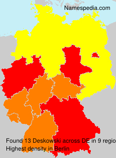 Surname Deskowski in Germany Surname Deskowski in Germany