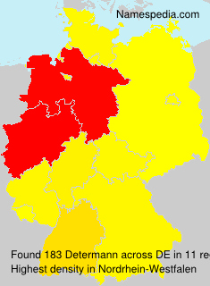Surname Determann in Germany Surname Determann in Germany