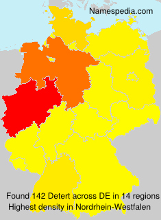 Surname Detert in Germany Surname Detert in Germany