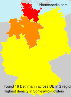 Surname Dethmann in Germany Surname Dethmann in Germany