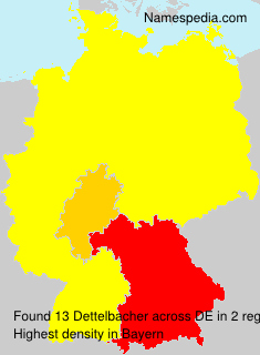 Surname Dettelbacher in Germany Surname Dettelbacher in Germany