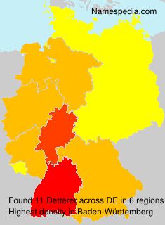 Surname Detterer in Germany Surname Detterer in Germany