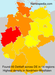Surname Dettlaff in Germany Surname Dettlaff in Germany