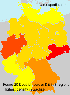Surname Deutrich in Germany Surname Deutrich in Germany
