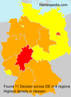Surname Deutzer in Germany Surname Deutzer in Germany