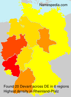 Surname Devant in Germany Surname Devant in Germany