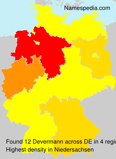 Surname Devermann in Germany Surname Devermann in Germany