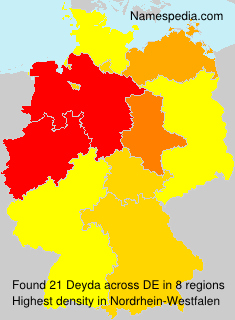 Surname Deyda in Germany Surname Deyda in Germany