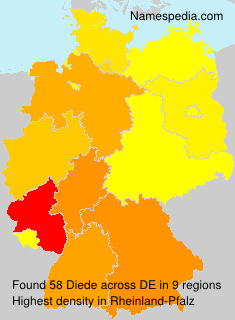 Surname Diede in Germany Surname Diede in Germany