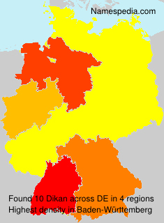 Surname Dikan in Germany Surname Dikan in Germany