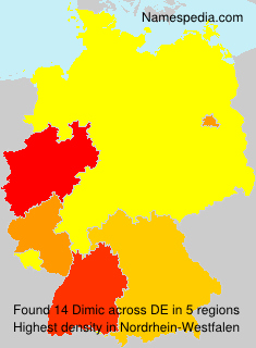Surname Dimic in Germany Surname Dimic in Germany