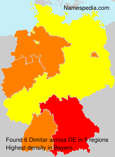 Surname Dimitar in Germany Surname Dimitar in Germany