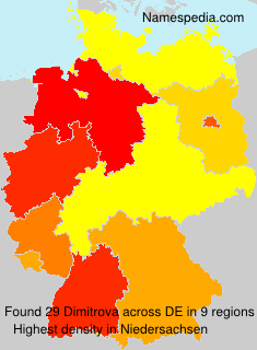 Surname Dimitrova in Germany Surname Dimitrova in Germany