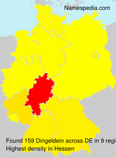 Surname Dingeldein in Germany Surname Dingeldein in Germany