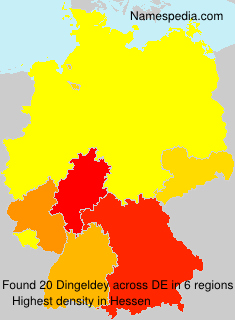 Surname Dingeldey in Germany Surname Dingeldey in Germany